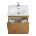 Тумба с раковиной подвесная с одним ящиком BelBagno ETNA 60 Rovere Nature, раковина белая 200254