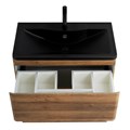 Тумба с раковиной напольная BelBagno ALBANO 80 Rovere Rustico, раковина чёрная 200202