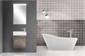 Тумба с раковиной подвесная BelBagno KRAFT MINI 50 Pino Pasadena левосторонняя, раковина белая 197049
