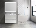 Тумба с раковиной подвесная BelBagno VITTORIA 90 Bianco Opaco, раковина белая 197040