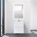 Тумба с раковиной подвесная BelBagno MARINO-H60 60 Bianco Lucido, раковина белая 195319