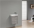 Тумба с раковиной подвесная с дверкой BelBagno PIETRA MINI 46-R Stucco Cemento, раковина белая 194062