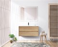 Тумба с раковиной подвесная BelBagno KRAFT 100 Rovere Nebrasca Nature, раковина белая 194015