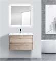 Тумба с раковиной подвесная BelBagno KRAFT 90 Rovere Galifax Bianco, раковина белая 194014