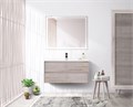 Тумба с раковиной подвесная BelBagno KRAFT 100 Rovere Galifax Bianco, раковина белая 194010