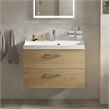 Тумба с раковиной подвесная BelBagno AURORA 80 Rovere Nebrasca Nature, раковина белая 193935