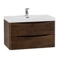 Тумба с раковиной подвесная BelBagno ANCONA-N 80 Rovere Moro, раковина белая 193925