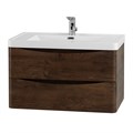 Тумба с раковиной подвесная BelBagno ANCONA-N 80 Rovere Moro, раковина белая 193925