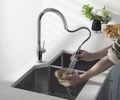 Смеситель для кухни с выдвижной лейкой Timo Saona хром (2336/00FL) 2336/00FL