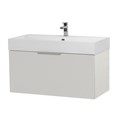 Тумба с раковиной подвесная выдвижными ящиком и внутренним ящиком CEZARES PREMIUM 90 Bianco opaco, раковина белая 190655