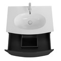 Тумба с керамической раковиной подвесная CEZARES ELETTRA 75 Grafite, раковина белая 190602