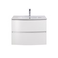 Тумба с керамической раковиной подвесная CEZARES ELETTRA 75 Bianco opaco, раковина белая 190598