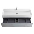 Тумба с раковиной подвесная CEZARES MOLVENO 46 120 Beton, раковина белая 190421