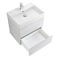 Тумба с раковиной подвесная CEZARES MOLVENO 46 60 Legno Bianco, раковина белая 190414