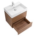 Тумба с раковиной подвесная CEZARES MOLVENO 46 60 Noce Chiaro, раковина белая 190403