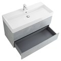 Тумба с раковиной подвесная CEZARES MOLVENO 46 80 Beton, раковина белая 190374
