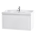 Тумба с раковиной и одним выкатным ящиком подвесная CEZARES GIUBILEO 100 Bianco Lucido, раковина белая 190373