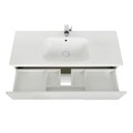 Тумба с раковиной подвесная CEZARES DUET 120 Bianco Opaco, раковина белая 190351