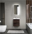Тумба с раковиной подвесная BelBagno MARINO-CER-MINI 40 Rovere Nature Grigio, раковина белая 206210