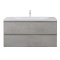 Тумба с раковиной подвесная CEZARES MOLVENO 100 Beton, раковина белая 205922