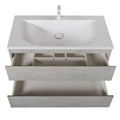 Тумба с раковиной подвесная CEZARES MOLVENO 100 Beton, раковина белая 205922