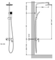 Душевая стойка Timo Sahara SX-1115 SX-1115/00 new