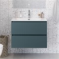 Тумба с раковиной подвесная BelBagno UNO-MINI 90 Голубой Матовый, раковина BB-8099-3-90 204123