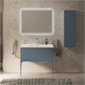 Тумба с раковиной подвесная с выдвижными ящиками CEZARES PORTOFINO 100 Blu Avio, раковина белая CZR-8002-100 203945