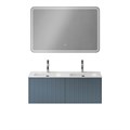 Тумба с раковиной подвесная с выдвижными ящиками CEZARES PORTOFINO 120 Blu Avio, раковина белая 50135 203941
