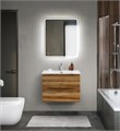 Тумба с раковиной подвесная BelBagno MARINO-CER-MINI 70 Rovere Rustico, раковина белая 202960