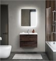 Тумба с раковиной подвесная BelBagno MARINO-CER-MINI 70 Rovere Nature Grigio, раковина белая 202959