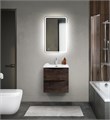 Тумба с раковиной подвесная BelBagno MARINO-CER-MINI 50 Rovere Nature Grigio, раковина белая 202952