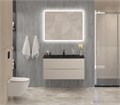 Тумба с раковиной подвесная BelBagno MARINO 100 Crema Opaco, раковина чёрная BB1000/445-LV-ART-PR-NERO 202838