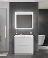 Тумба с раковиной напольная BelBagno MARINO 80 Bianco Lucido, раковина белая BB800/450-LV-MR-FT 202753