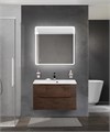 Тумба с раковиной подвесная BelBagno MARINO 80 Rovere Moro, раковина белая BB800/450-LV-MR-FT 202751