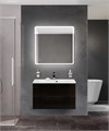 Тумба с раковиной подвесная BelBagno MARINO 80 Nero Lucido, раковина белая BB800/450-LV-MR-FT 202744