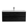 Тумба с раковиной подвесная CEZARES MOLVENO 46 120 Nero, раковина белая  CZR-8070-120 190905