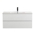 Тумба с раковиной подвесная CEZARES MOLVENO 46 100 Bianco Ghiaccio, раковина белая CZR-8002-100 190897