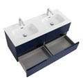 Тумба с раковиной подвесная с четырьмя ящиками CEZARES DUET-N 120 Sapfiro, раковина белая с двумя чашами CZR-8095-120-2 190881