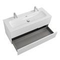 Тумба с раковиной подвесная CEZARES DUET-N 120 Ясень Белый Софт, раковина белая CZR-8073-120-1-2 190869