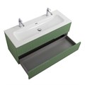 Тумба с раковиной подвесная CEZARES DUET-N 120 Фисташковый Софт, раковина белая CZR-8073-120-1-2 190868