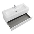 Тумба с раковиной подвесная CEZARES DUET-N 120 Bianco Lucido, раковина белая CZR-8073-120 190856