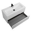 Тумба с раковиной подвесная CEZARES DUET-N 100 Bianco Lucido, раковина белая CZR-8073-100 190842