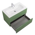 Тумба с раковиной подвесная CEZARES DUET-N 80 Фисташковый Софт, раковина белая  CZR-8073-80 190832