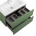 Тумба с раковиной подвесная CEZARES DUET-N 80 Фисташковый Софт, раковина белая  CZR-8073-80 190832
