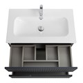 Тумба с раковиной подвесная CEZARES DUET-N 80 Grafito, раковина белая CZR-8073-80 190829