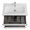 Тумба с раковиной подвесная CEZARES DUET-N 80 Bianco Lucido, раковина белая CZR-8073-80 190827