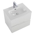 Тумба с раковиной подвесная CEZARES DUET-N 60 Bianco Lucido, раковина белая CZR-8073-60 190818