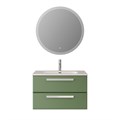 Тумба с раковиной подвесная CEZARES ECO-CER-N 80 Фисташковый Софт, раковина белая CZR-8095-80 190741
