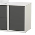 Шкафчик подвесной с одной дверцей, совместимый с базой под раковину CEZARES BELLAGIO 55303 Grigio nuvola 190148